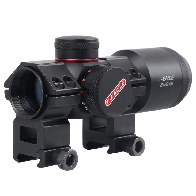 ライフルスコープ T-EAGLE 2x28RG 固定倍率 : ショートスコープ 照準器