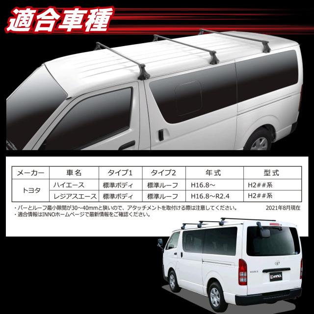 カーメイト(CARMATE) INNO ハイエース 200系 用 業務用 ルーフキャリア 