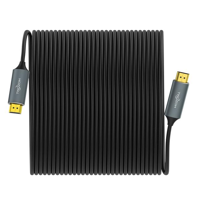 Twozoh 光ファイバーHDMI ケーブル 75M 4K 2.0 60Hz 1080P対応 18gbps超高速HDMI ケーブル 60P 4K/UHD 4:4:4 HDCP 2.2 ARC (5M-150M)_1