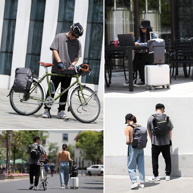 Rhinowalk 自転車パニアバッグ 防水 サイドバッグ 24L大容量 撥水 サイクリングバッグ リュックサック キャンプ ツーリングバッグ アウトの通販は Rhinowalk 自転車パニアバッグ 防水 サイドバッグ 24L大容量 撥水 サイクリングバッグ リュックサック キャンプ ツーリングバッグ アウトの通販は