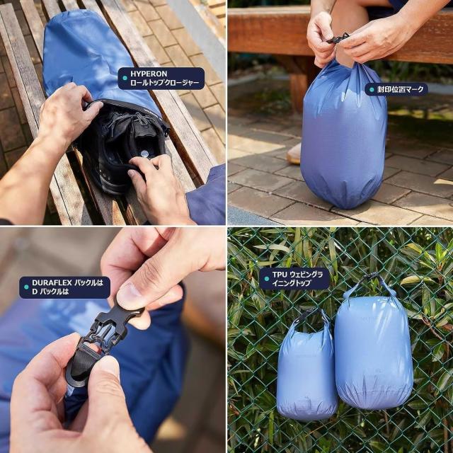 Zenbivy ドライサック 7L ブルー 防水軽量 圧縮対応 1.5L スポーツ＆アウトドア Zenbivy ドライサック 7L ブルー