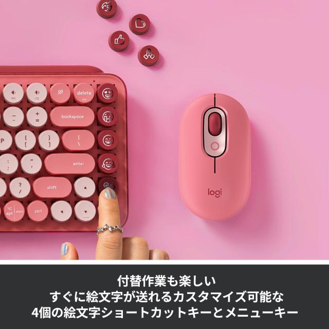 ロジクール POP KEYS K730RO メカニカル ワイヤレス キーボード