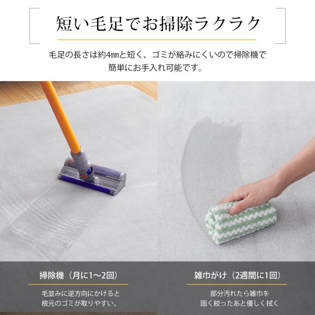 Keusnix カーペット ラグ 低反発 極厚25mm 滑り止め付 厚手 ラグマット 防音 じゅうたん フランネル 抗菌・防ダニ加工 オールシーズン 絨_6