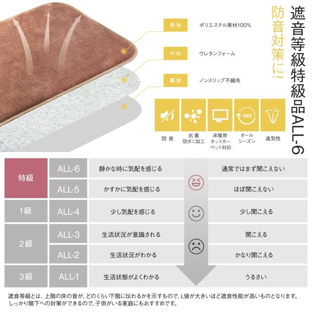 Keusnix カーペット ラグ 低反発 極厚25mm 滑り止め付 厚手 ラグマット 防音 じゅうたん フランネル 抗菌・防ダニ加工 オールシーズン 絨_2