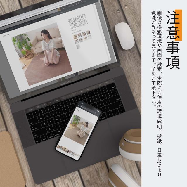 Keusnix カーペット ラグ 低反発 極厚25mm 滑り止め付 厚手 ラグマット 防音 じゅうたん フランネル 抗菌・防ダニ加工 オールシーズン 絨_6