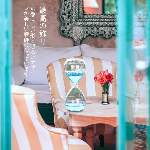 ションバブルタイマー 砂時計バブルクリエイティブ液体 油滴