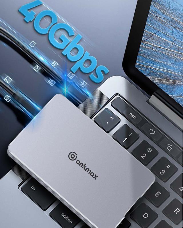 USB 4 M.2 NVMe SSD ケース USB 4 高放熱40Gbps to NVMe PCI-e M-Key(B+M Key)2280 ANKMAX UC4M2 超高速 Thunderbolt 3/4 USB3.2/3.1/3.0_5