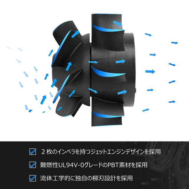 DUCTURBO 中間取付形ダクトファン 150mm 強力 風量:594？/h 塗装