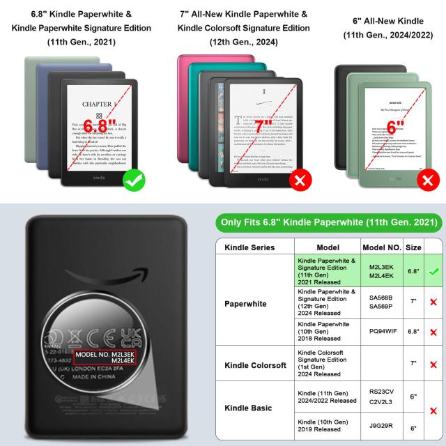 Kindle 本体 Fintieケースセット Fintie for Kindle 第11世代 ケース 2024/2