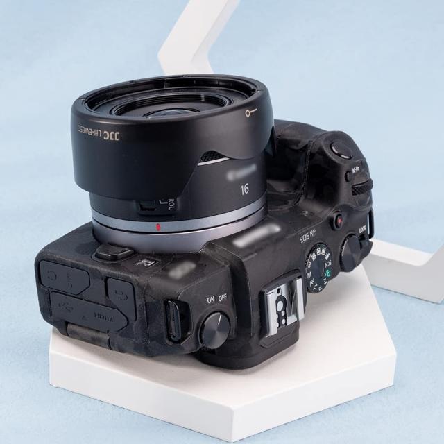 JJC EW-65C 可逆式 レンズフード Canon RF 16mm F2.8 STM レンズ 用