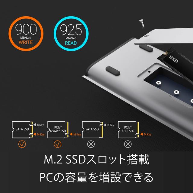 j5create USB-C 12-in-1 Dual Display デュアル4K60ドッキングステーション、内蔵M.2 SSDスロット、HDMI、DisplayPort、10Gbps USB-A、PD_3