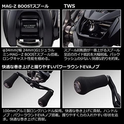 ダイワ(DAIWA) ブラックバス ベイトキャスティングリール 22 ジリオン