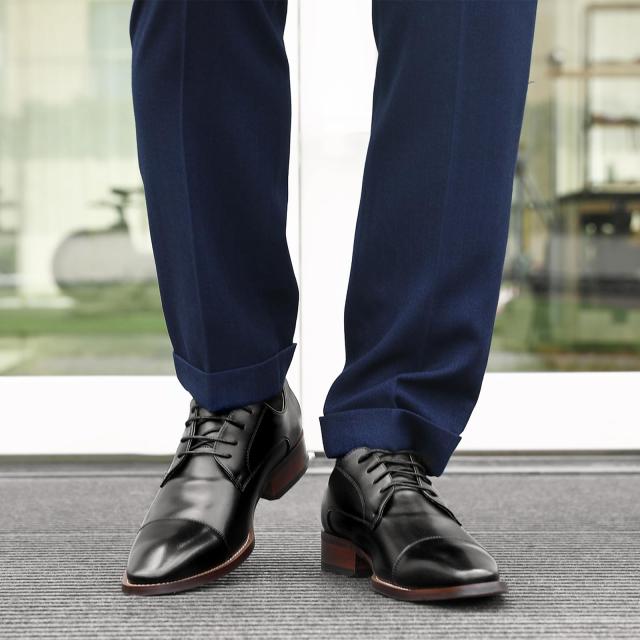 [フォクスセンス] ビジネスシューズ 革靴 メンズ 28.0CM ドレスシューズ 本革 ストレートチップ 高？紳士靴 外羽根 軽量 防水 高級レザー