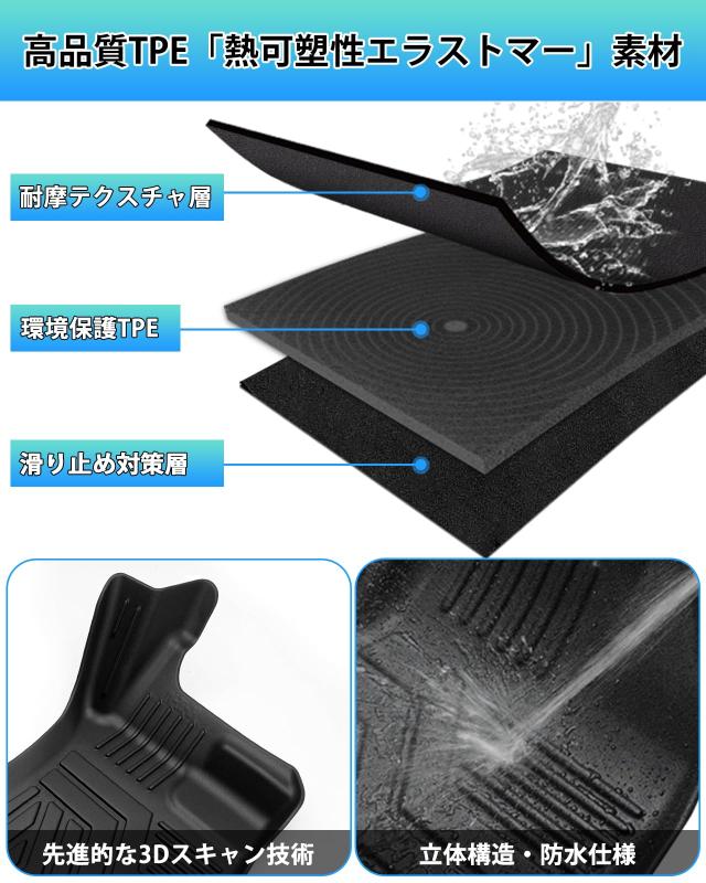 Cartist スバル レヴォーグ VM系 フロアマット 立体カーマット 車用 3D