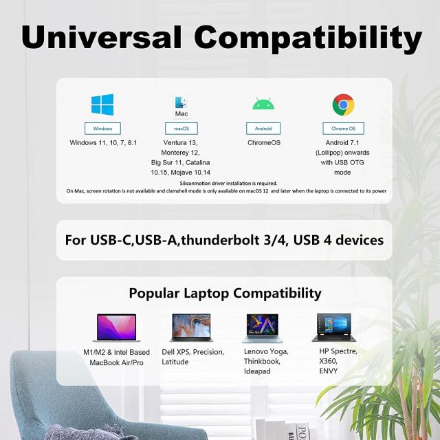 WAVLINK USB 3.0 または USB C - HDMIアダプター デュアルモニター用 1080P@60Hz HDMI - USBアダプター Windows、MacOS、ChromeOS、Andro_4
