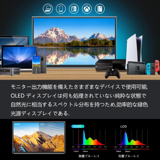 15.6インチ 有機el モバイルモニター タッチパネル 4K モバイル