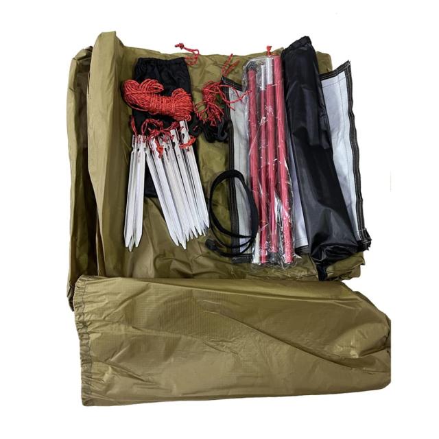 Kadahis ワンポールテント 2-3人用 超軽量 スノースカート付き 1.6？ 設営簡単 防災用 アウトドア用品 キャンプ 海 花見 運動会 登山用 の通販は