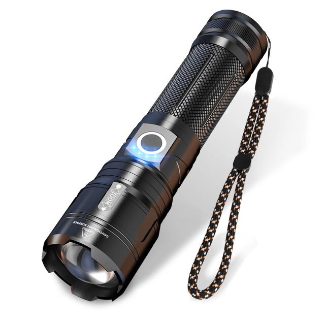 Olipa 懐中電灯 LED充電式 5000ルーメン高輝度明かいちゅうでん