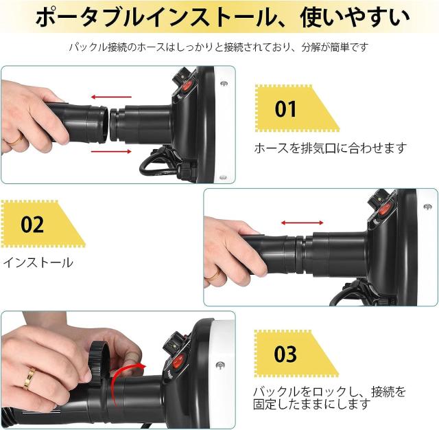 ペットドライヤー ペットヘアードライヤー ペットブロワ 無段階風速制御 30-55℃温度可調整 ノズル4種付き 100v/700-1500w 日本語説明書_4