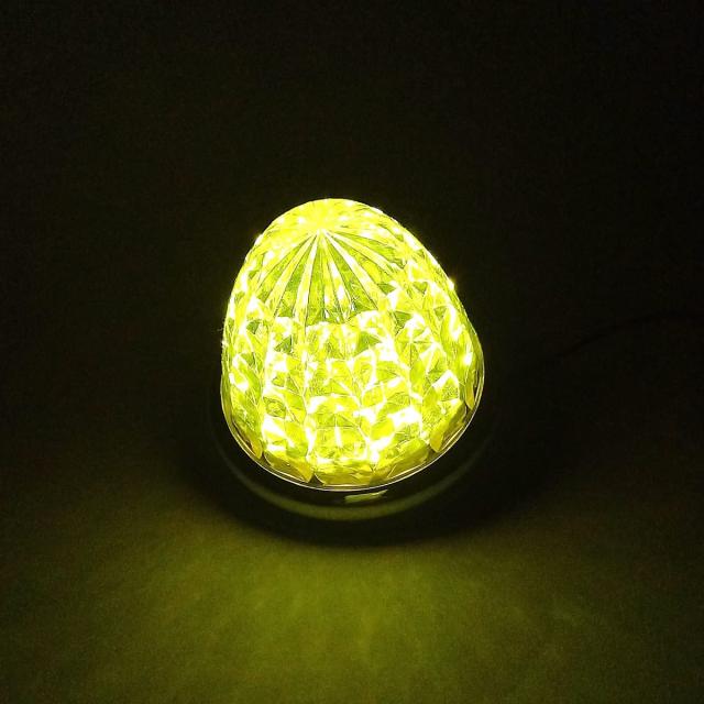 Customize（カスタマイズ） 24V トラック用 LED マーカーランプ サイド マーカー 8面クリスタルカット仕様 16LED 汎用 10個 セット メッ_4