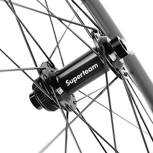 SUPERTEAM カーボンファイバーロードディスクブレーキホイールセット50mmクリンチャーホイール25mm幅 (Center-Lock,  Thru-Axle Type Fronの通販はau PAY マーケット - エブリデイセレクト | au PAY マーケット－通販サイト