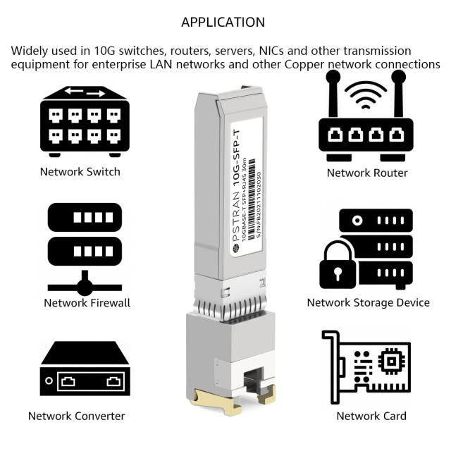 OPSTRAN 10GBASE-T SFP+ to RJ-45 銅製 トランシーバーモジュール用Juniper EX-SFP-10GE-T QFX-SFP-10GE-T SRX-SFP-10GE-Tと互換性あり 1_4