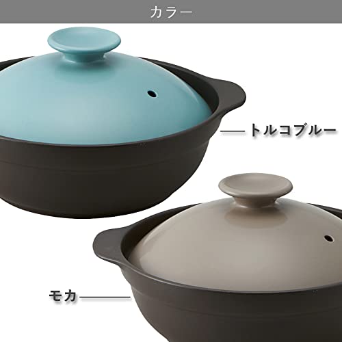 TAMAKI サーマテック IH対応 超軽量土鍋 8号 30cm 1,900ml トルコブルー T-942352_2