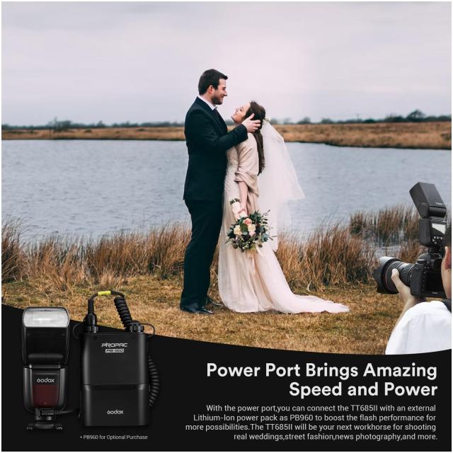 GODOX TT685II-F TT685FII カメラ ストロボ フラッシュ TTL HSS 1/8000s 2.4G 無線 伝送 スピードライトフラッシュ富士カメラに対応