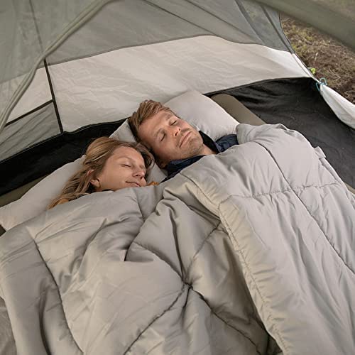 Naturehike公式ショップ 寝袋 シュラフ 封筒型 枕2つ付き 2人用 連結解体可能 最低使用温度5℃ 保温 軽量 コンパクト 収納バッグ付き ア_1