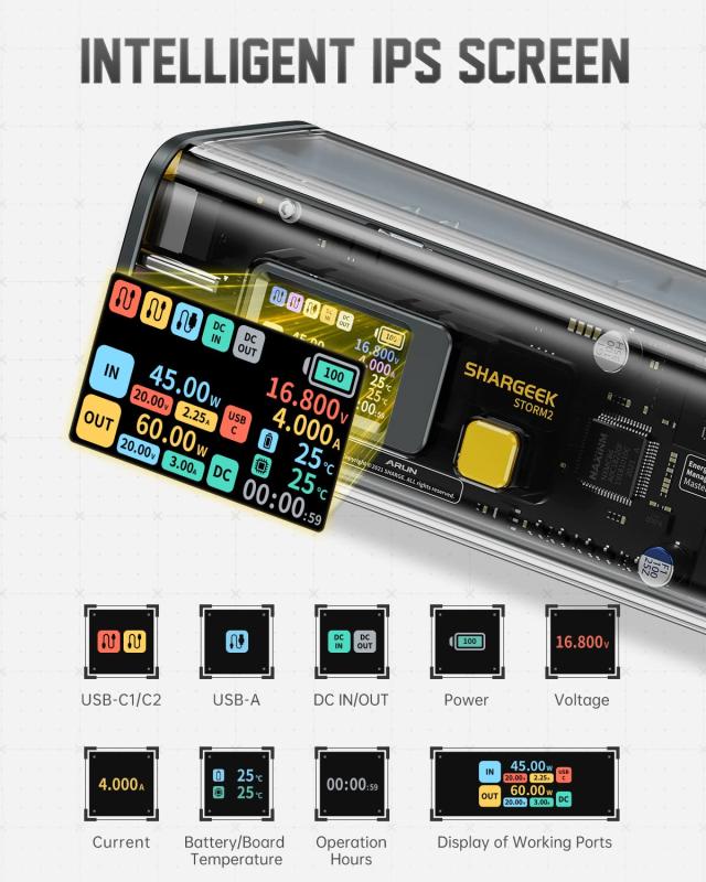 SHARGE STORM2 Power Bank(25600mAh / 大容量モバイルバッテリー