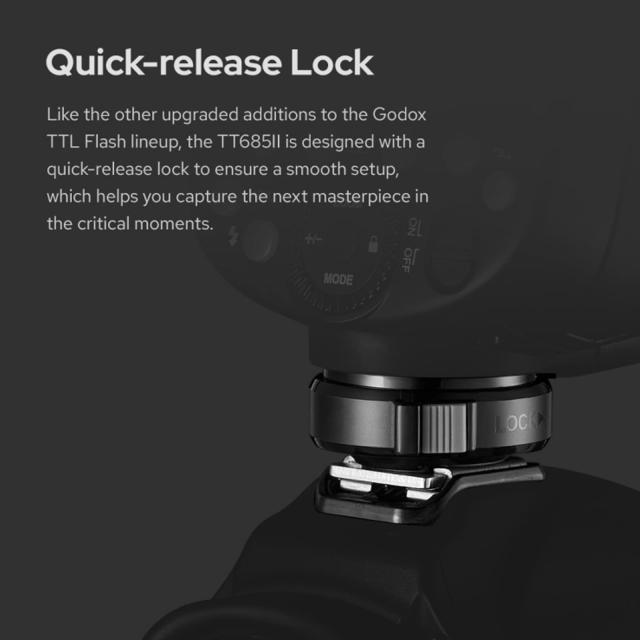 【Godox正規代理店】Godox TT685II-S TTL カメラ フラッシュス ピードライトSony 適用, 2.4G ワイヤレスXシステム HSS 1/8000S高速同期