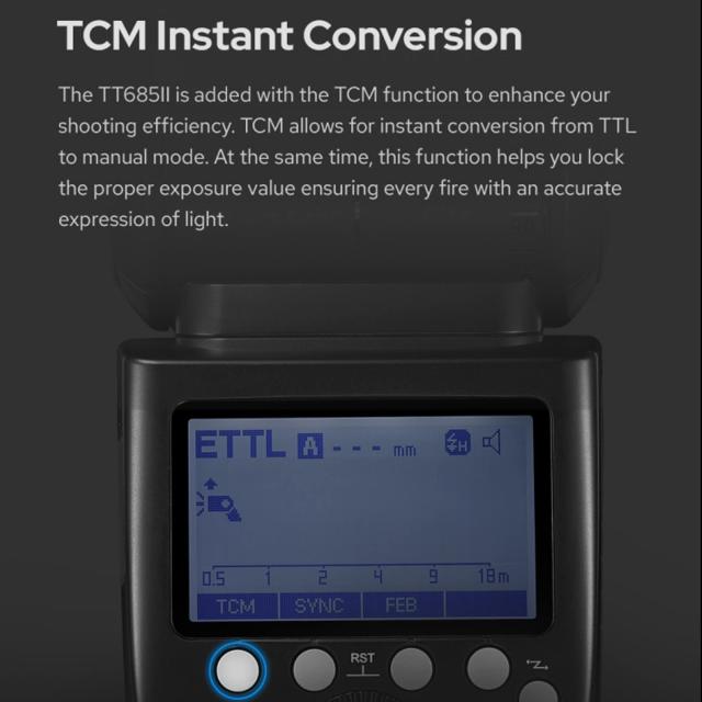 【Godox正規代理店】Godox TT685II-S TTL カメラ フラッシュス ピードライトSony 適用, 2.4G ワイヤレスXシステム HSS 1/8000S高速同期