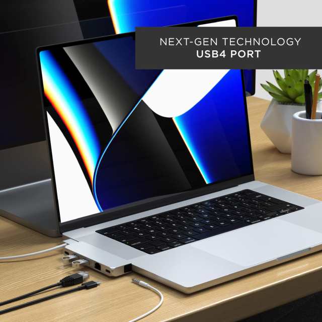 Satechi USB-C Proハブ ミニ 6-in-2 (シルバー) USB4 USB-A/Cデータ イーサネット 音声ジャック (MacBookPro Air M1 M2 M3対応)の通販は