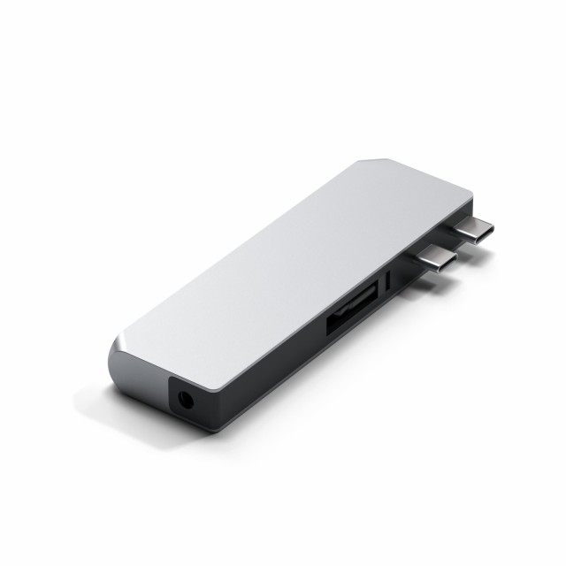 Satechi USB-C Proハブ ミニ 6-in-2 (シルバー) USB4 USB-A/Cデータ イーサネット 音声ジャック (MacBookPro Air M1 M2 M3対応)の通販は