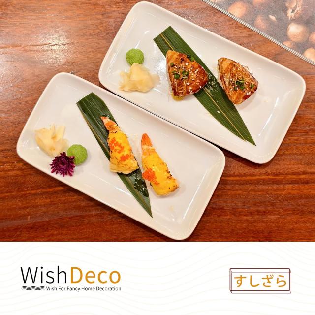 WishDeco 長角皿 6枚セット 焼き物皿 魚 皿 刺身皿 23×12cm お皿セット WishDeco 長角皿 6枚セット 焼き物皿 魚 皿 刺身皿 23×12cm お皿セット