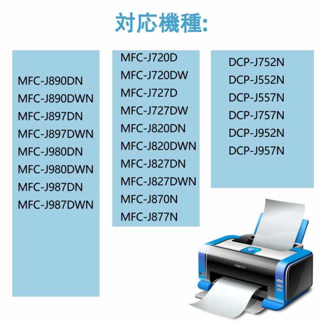 ブラザー(Brother)用互換インクカートリッジLC111 B-111 LC111-4PK