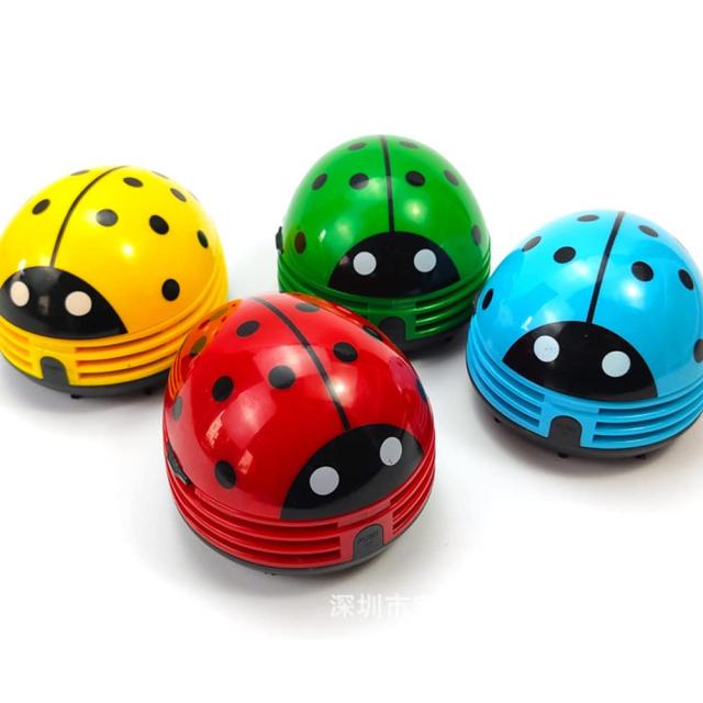 Coolli 卓上クリーナー てんとう虫 卓上そうじ機 強力吸引 ミニ