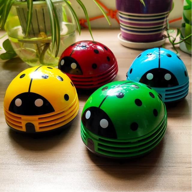 Coolli 卓上クリーナー てんとう虫 卓上そうじ機 強力吸引 ミニ