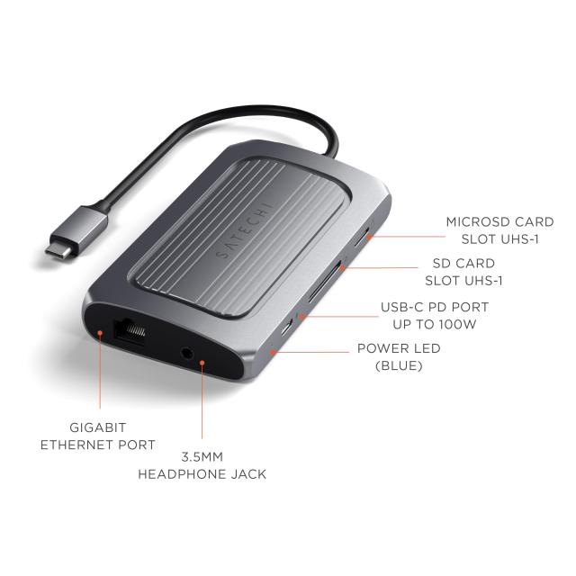 USB-C ハブ 8K HDMI, 100W充電, USBデータポート x4 Amazon | BENFEI 7-in-1 USB-Cハブ（HDMI 4K@60Hz、USB-A×2、USB