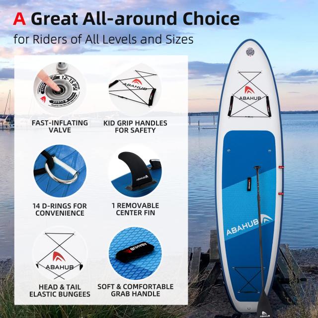 Abahub sup ボード インフレータブル パドルボード 長320cm 幅78cm 厚