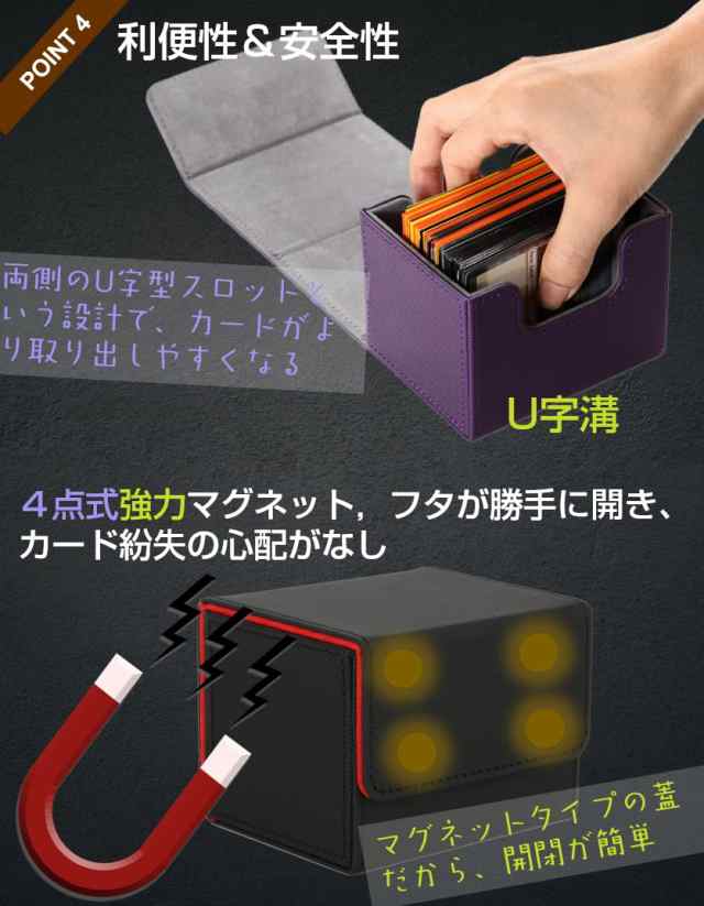 Venssu デッキケース トレカケース ストレージボックス 横入れ