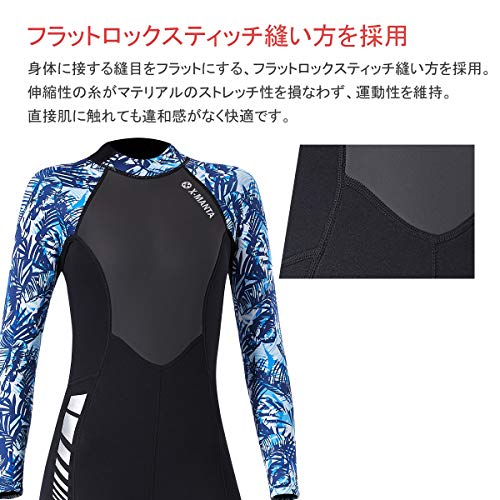 ウエットスーツ レディース 3mm ネオプレン素材 フルスーツ ダイビング サーフィン フィッシング ワンピース バックジップ仕様 マリンス_6