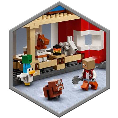 レゴ(LEGO) マインクラフト 赤い馬小屋 21187 おもちゃ ブロック