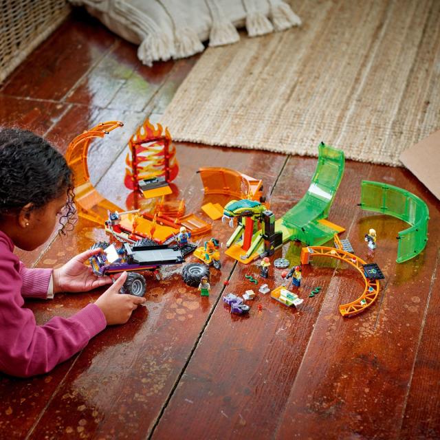 レゴ(LEGO) シティ ダブルループ・スタントアリーナ 60339 おもちゃ ブロック プレゼント 車 くるま 男の子 女の子 7歳以上_6