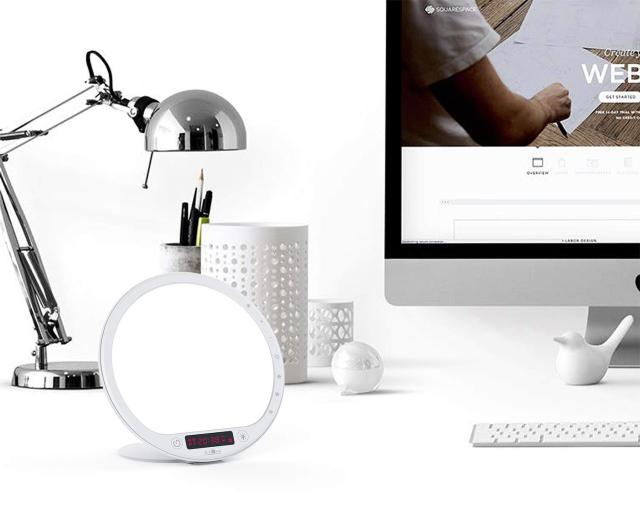 JUXLamp 光 目覚まし 時計 ウェイクアップ ライト 10000 lルクス