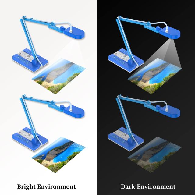 MiraBox HD USB 1500万書画カメラ オンライン教育 遠距離学習 360°マルチアングル調整 オートフォーカス LEDライト搭載_6