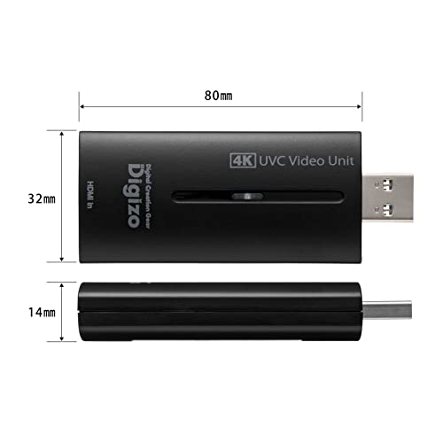 プリンストン HDMI USB変換ユニット(UVC対応 / 4K30p入出力対応 / テレワーク,ライブ配信用) PCA-UVC4KL ブラック