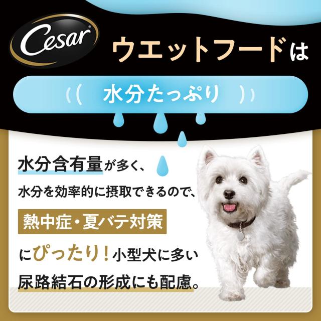 シーザー ドッグフード ごろっと蒸しささみ 鶏生き胆入り口・入口 成犬用 70g×4袋×36個(入れもの買い上げ)