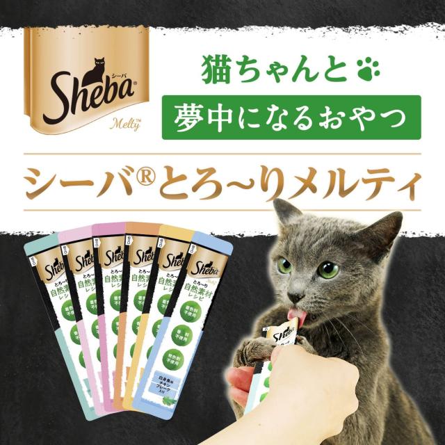 シーバ とろ〜り メルティ おやつ 成猫用 自然素材レシピ まぐろ味とサーモン味セレクション フレーク入り 12g×192本(1パック4本入り×4_2