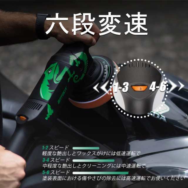 BATOCA ダブルアクションポリッシャー 125 mm 700 Wサンダー・ポリッシャー 六段変速ランダム軌道車 研磨 ポリッシャー 車磨き  金属製品の通販はau PAY マーケット - Litlulu Meena | au PAY マーケット－通販サイト